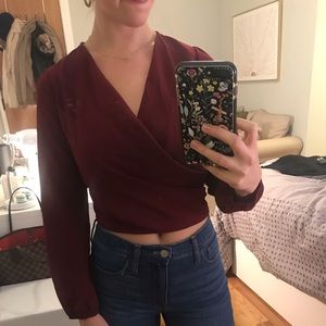 Burgundy Lulus Top